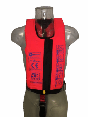 Gilet de sauvetage gonflable 8.28 - 150 newtons - Ultra compact - pour armement de base.