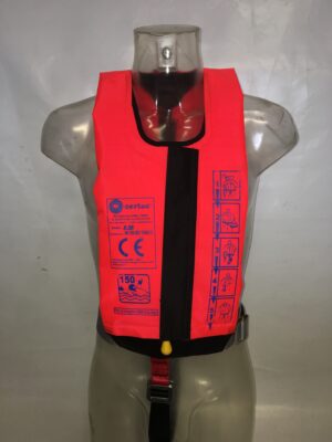 Inflatable lifejacket 8.28 - 150 newtons - Ultra compact - for basic equipment.