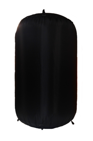 Cylindrical inflatable fender 100 x 150 cm with cover