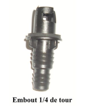 Embout de gonflage quart de tour
