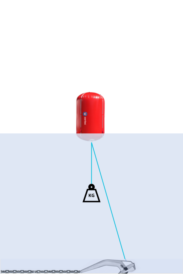 Bouée de parcours cylindrique 50 x 80 cm – Image 6