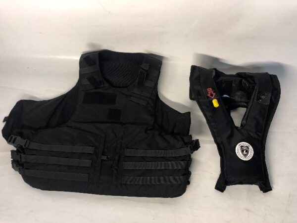 Gilet de sauvetage gonflable intégré sur gilet pare-balles – Image 3
