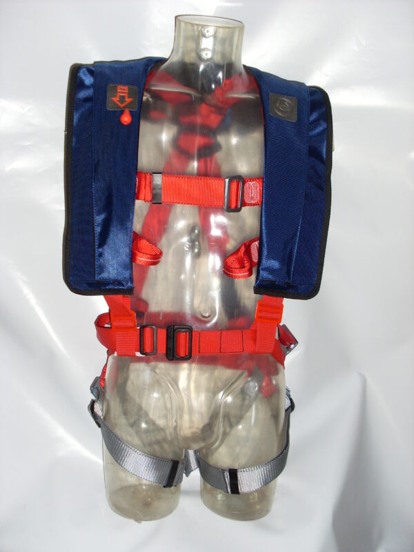 Gilet de sauvetage gonflable Maintenance Classique sur harnais de travail en hauteur – Image 2