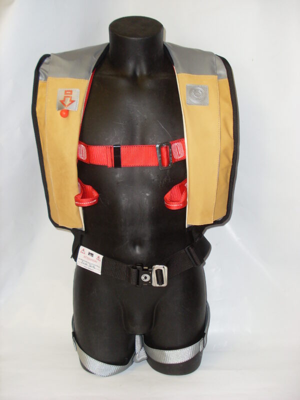 Gilet de sauvetage gonflable Non-feu Classique sur harnais de travail en hauteur