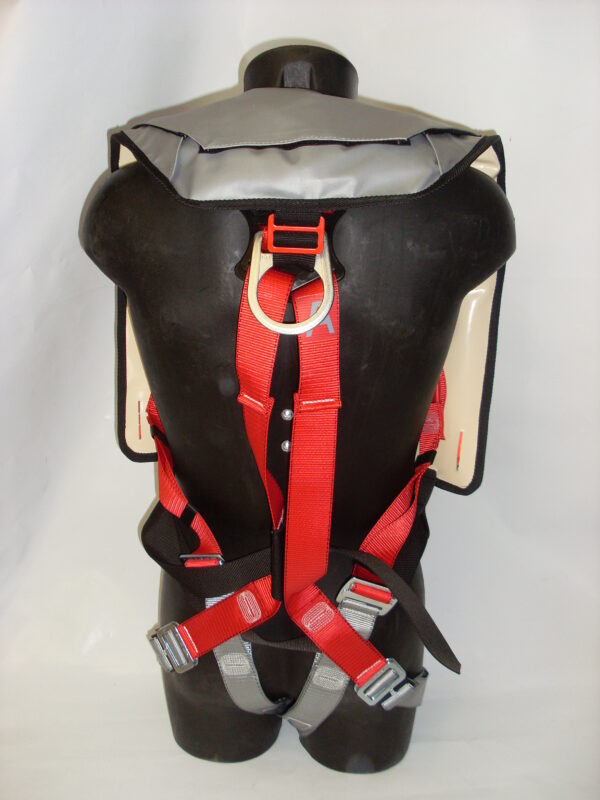 Gilet de sauvetage gonflable Non-feu Classique sur harnais de travail en hauteur – Image 3