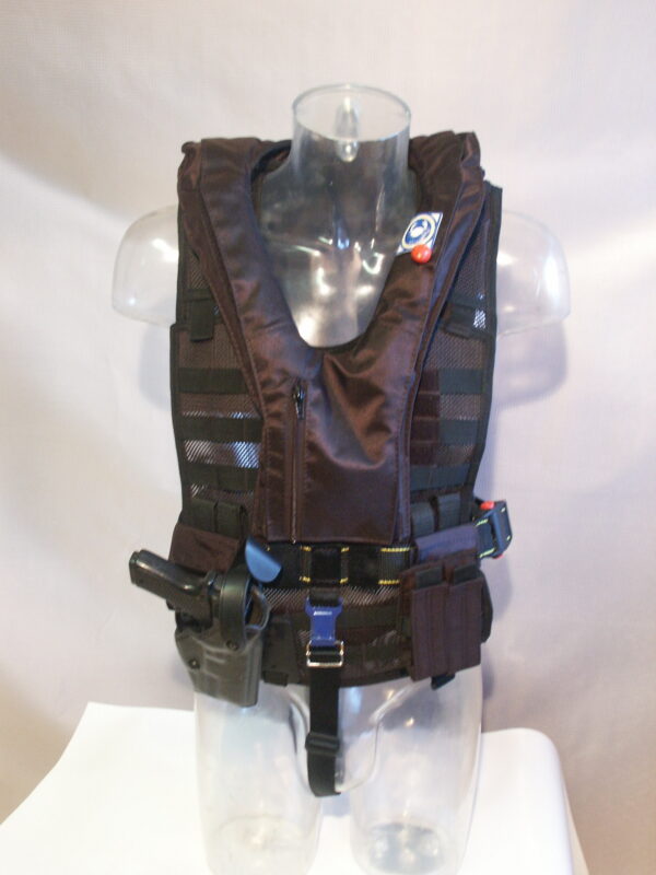 Gilet de sauvetage intégré sur gilet tactique - ouverture latérale – Image 3