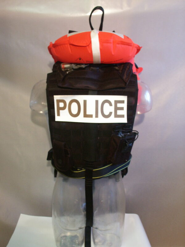 Gilet de sauvetage intégré sur gilet tactique - ouverture latérale – Image 7