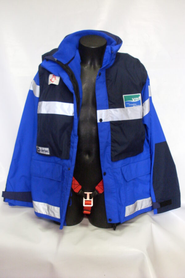 Veste de travail avec gilet de sauvetage gonflable intégré