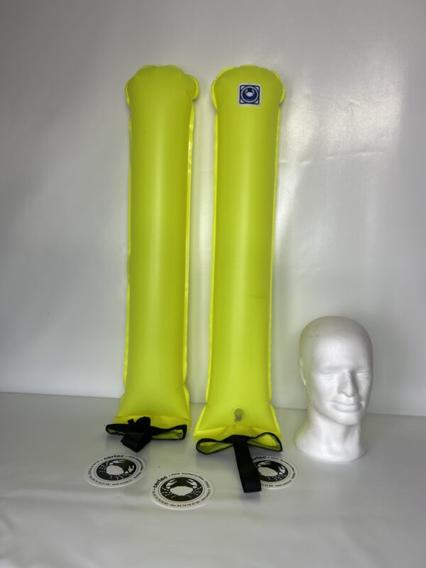 Pair of two anchorred training buoys 13 x 100 cm - for sailing initiation - Image 3