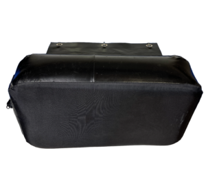 Flat inflatable dock fender with mounting flap - thickness 20 cm