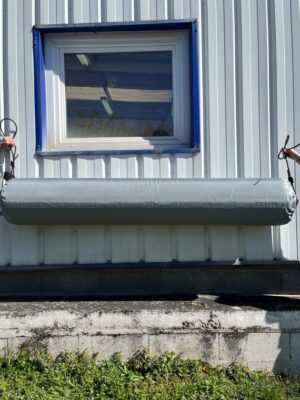 35 cm x 2 m horizontal dock fender with a Cordura or PVC cover