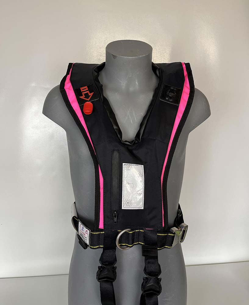 Gilet gonflable rafale rose