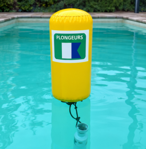 Bouée de signalisation de surface et support de matériel immergé – 50 litres